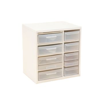 Hazel Dale Small-Parts Storage Drawer Cabinet - White