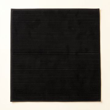 Spruce Branch Bath Mat - Black (synthetic illustration; no displayed measurements)