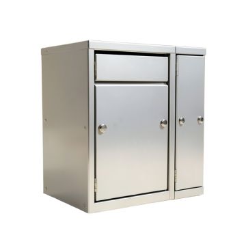 High Security 3 Door Front Load 4C Horizontal Mail Center