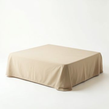 Dawn Branch Flat Bed Sheet - Beige (synthetic illustration; no displayed measurements)