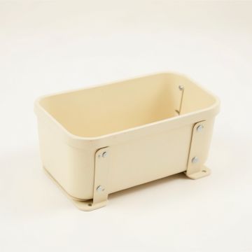Wren Dale Empty Railing Planter With Integral Brackets - Ivory (synthetic illustration; no displayed measurements)
