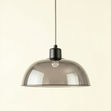 Field Bend Pendant Light Suspended From One Plain Cable - Gray (synthetic illustration; no displayed measurements)