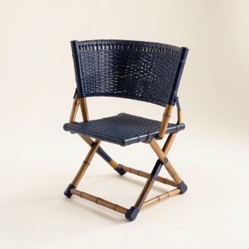 Slate Brook Folding Outdoor Chair - Navy (synthetic illustration; no displayed measurements)