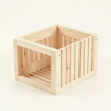 Hill Bend Empty Furniture-Style Litter Enclosure - Ivory (synthetic illustration; no displayed measurements)