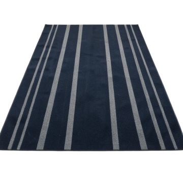 Heath Arc Rectangular Area Rug - Navy