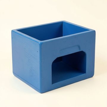 Aspen Bluff Empty Furniture-Style Litter Enclosure - Blue (synthetic illustration; no displayed measurements)
