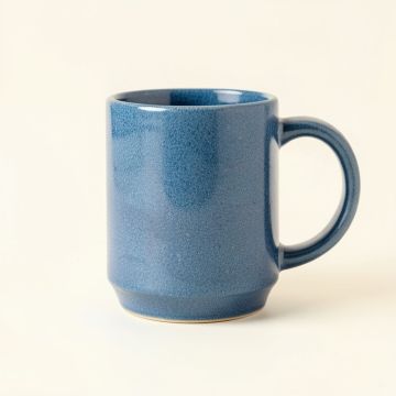 Clay Crest Ceramic Mug - Blue (synthetic illustration; no displayed measurements)