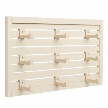 Moss Dale Empty Wall-Mounted Tool Organizer Panel - Cream