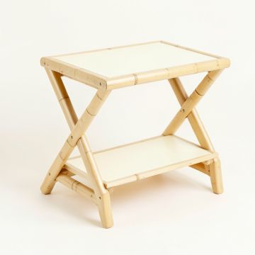 Ridge Bend Side Table - Cream (synthetic illustration; no displayed measurements)