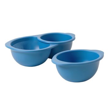 Homeries Silicone\T 3 Piece Colander Set (synthetic illustration; no displayed measurements)