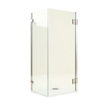 Kinkade Xl 22.25 '' W X 80 '' H Hinged Frameless Shower Door