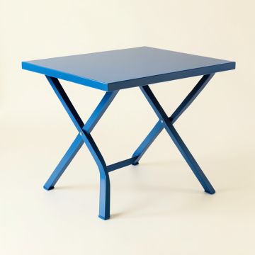 Ridge Crossing Patio Table - Blue (synthetic illustration; no displayed measurements)