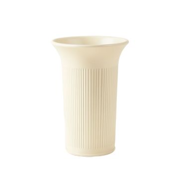 Ridge Crest Empty Decorative Vase - Ivory