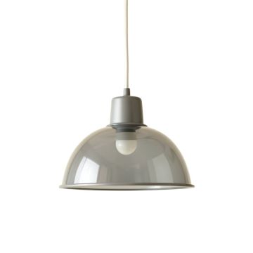 Olive Dale Pendant Light Suspended From One Plain Cable - Gray