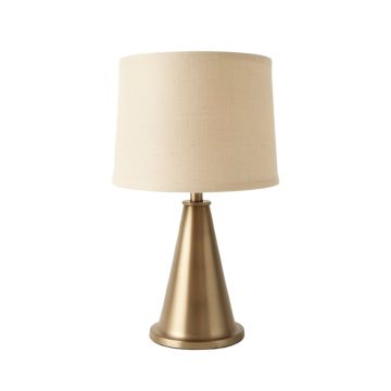 Juniper Brook Table Lamp With A Plain Fabric Shade - Beige