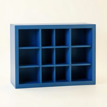 Juniper Bridge Empty Mug-Storage Cabinet Insert - Blue (synthetic illustration; no displayed measurements)
