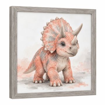 Boxley Baby Triceratops Dinosaur Framed Art