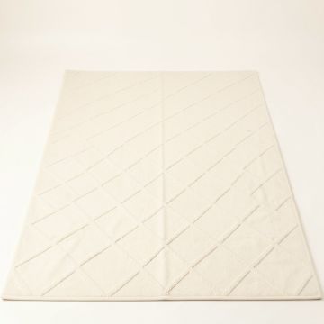Olive Branch Rectangular Area Rug - Ivory (synthetic illustration; no displayed measurements)