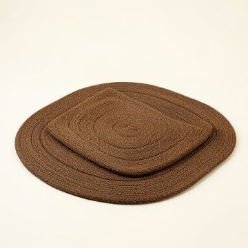 Fontenay 3 Piece Braided Brown Rug Set (synthetic illustration; no displayed measurements)