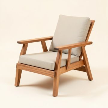Patio Chair With Cushions (synthetic illustration; no displayed measurements)