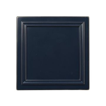Dawn Bridge Uninstalled Square Decorative Tile - Navy