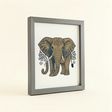 Farrington Brave Spirit Tribal Elephant Framed Art (synthetic illustration; no displayed measurements)