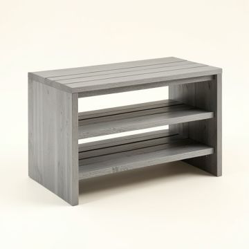 Bay Canyon Shoe Storage Bench - Gray (synthetic illustration; no displayed measurements)