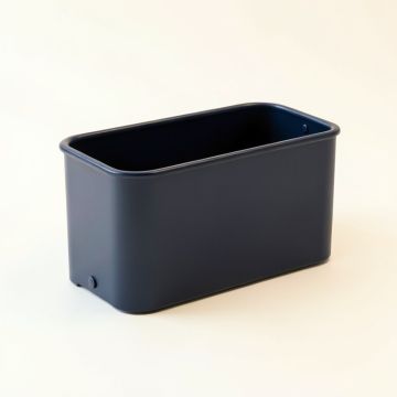 Hill Dale Empty Railing Planter With Integral Brackets - Navy (synthetic illustration; no displayed measurements)