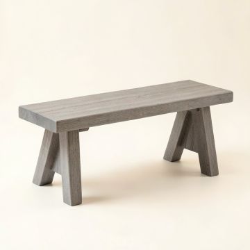 Maple Canyon Indoor Bench - Gray (synthetic illustration; no displayed measurements)
