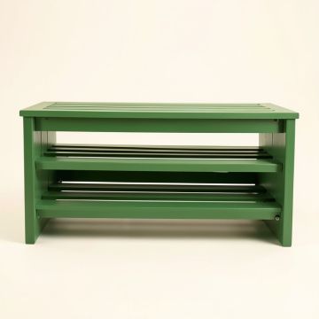 Sage Edge Shoe Storage Bench - Green (synthetic illustration; no displayed measurements)