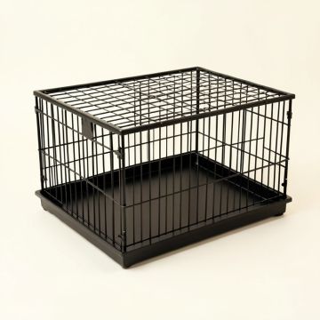 Brook Bluff Empty Furniture-Style Pet Crate - Black (synthetic illustration; no displayed measurements)