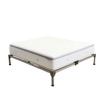 Lucid Comfort Collection 10 '' Firm Gel Memory Foam Mattress And Adjustable Bed Set
