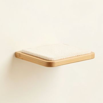 Summit Bridge Wall-Mounted Cat Perch - Ivory (synthetic illustration; no displayed measurements)
