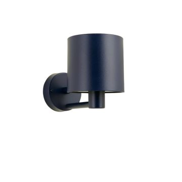 Willow Bend Wall Sconce Mounted On A Plain Wall - Navy