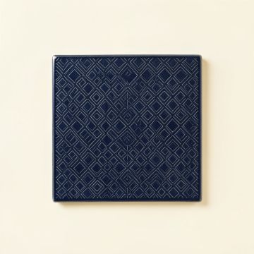 Spruce Brook Uninstalled Square Decorative Tile - Navy (synthetic illustration; no displayed measurements)