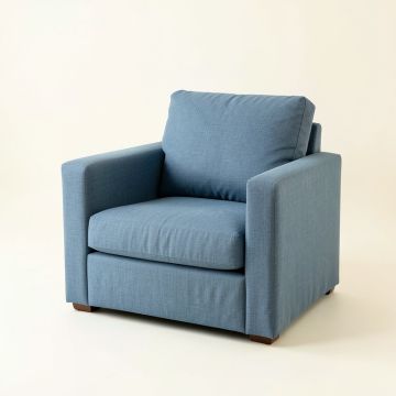 Laurel Edge Upholstered Armchair - Blue (synthetic illustration; no displayed measurements)