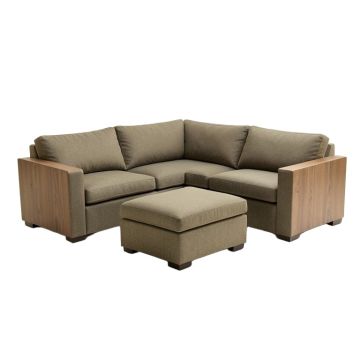 Alleyn 97 '' Wide Right Hand Facing Sleeper Corner Sectional With Ottoman
