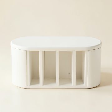 Laurel Dale Shoe Storage Bench - White (synthetic illustration; no displayed measurements)