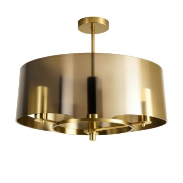 Everalda 6 - Light Candle Style Drum Chandelier