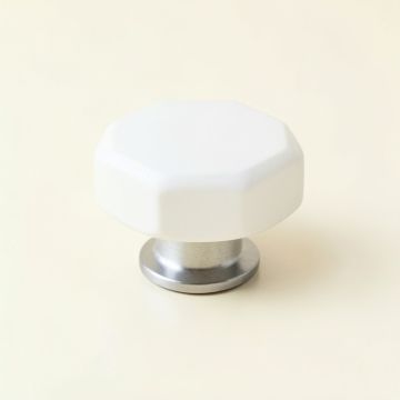 Maple Arc Cabinet Knob Without Packaging - White (synthetic illustration; no displayed measurements)