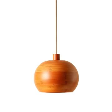 Holly Bend Pendant Light Suspended From One Plain Cable - Terracotta