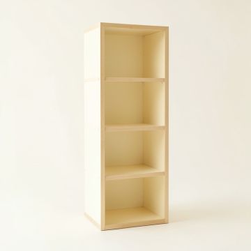 Willow Dale Narrow Cubby Tower - Cream (synthetic illustration; no displayed measurements)