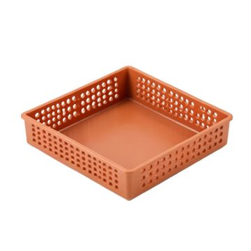 Vale Crossing Empty Under-Desk Cable Tray - Terracotta