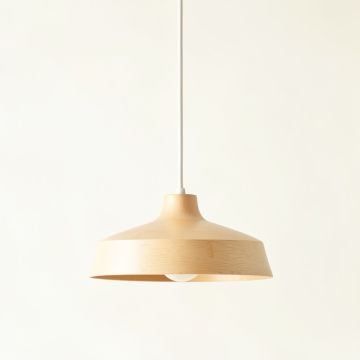 Laurel Crest Pendant Light Suspended From One Plain Cable - Ivory (synthetic illustration; no displayed measurements)