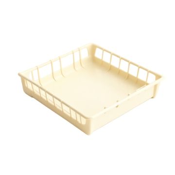 Olive Edge Empty Under-Desk Cable Tray - Cream
