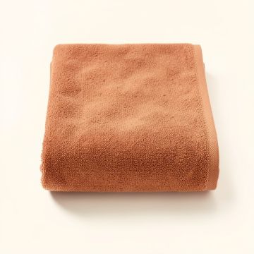 Field Bluff Bath Towel - Terracotta (synthetic illustration; no displayed measurements)
