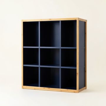 Holly Crest Freestanding Bookcase - Navy (synthetic illustration; no displayed measurements)