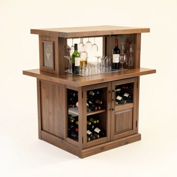 Sandpoint Bar With Wine Storage (synthetic illustration; no displayed measurements)