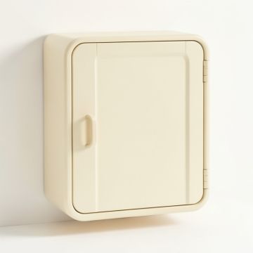 River Bend Wall-Mounted Laundry Cabinet - Cream (synthetic illustration; no displayed measurements)
