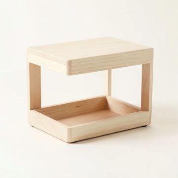 Lake Branch Empty Coffee-Station Organizer - Ivory (synthetic illustration; no displayed measurements)